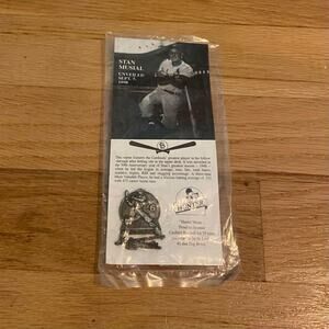 Stan Musial Pewter Statue Unveiling Lapel Pin - September 5, 1998